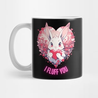 I Fluff You Cute Bunny Easter Valentine Mug